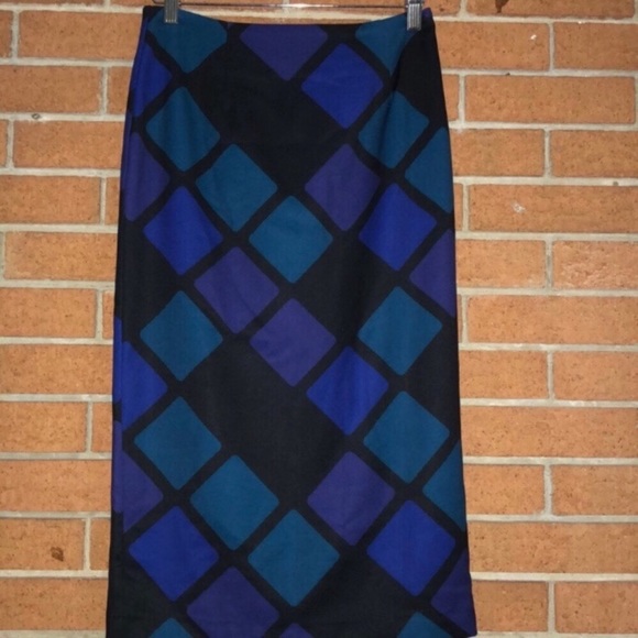 💙BIANCO NERO💙WINDOWPANE REISNER  PENCIL SKIRT💙 - Picture 4 of 8